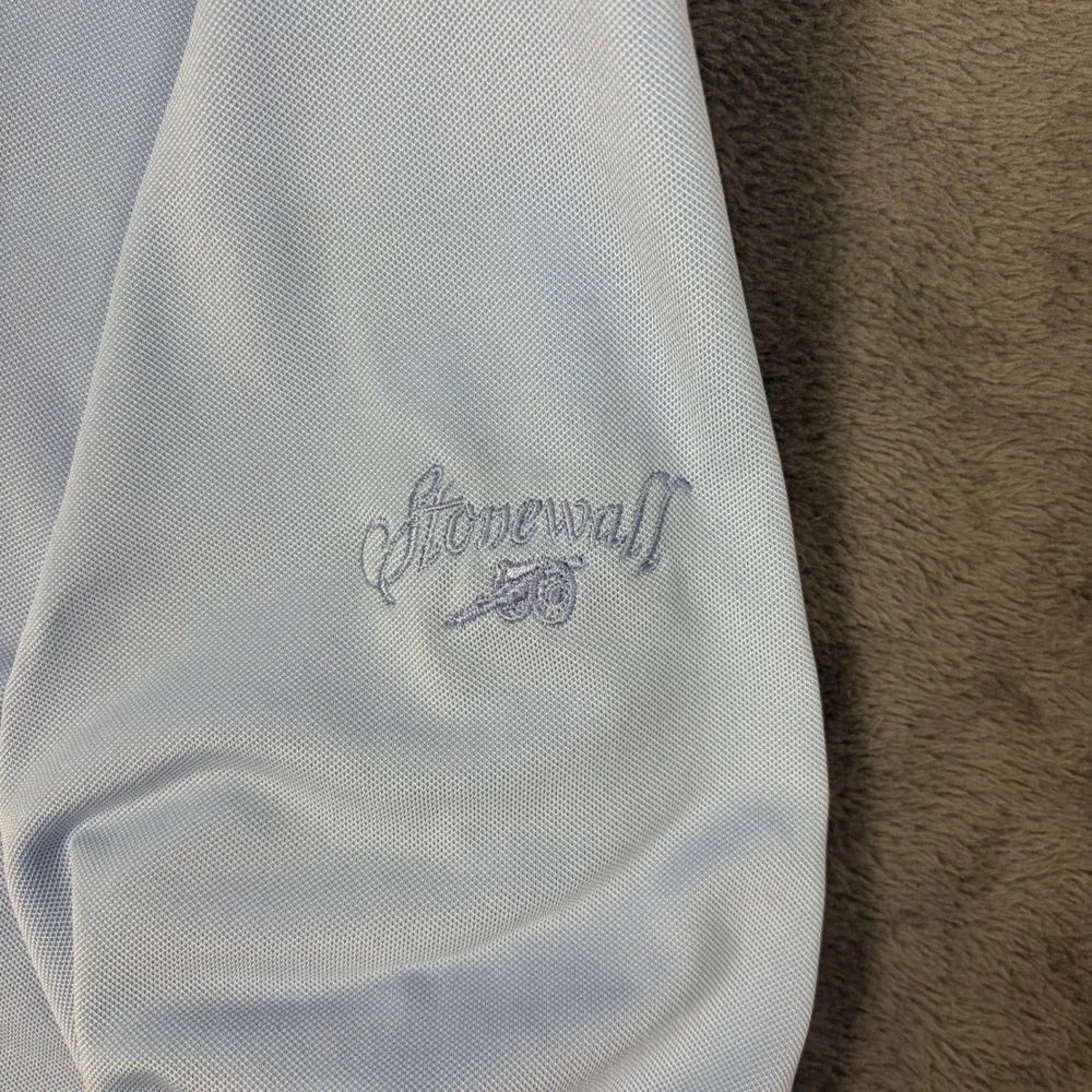 Turtleson Quarter Zip Pullover Mens Size 40 Blue Performance Golf Stonewall Logo